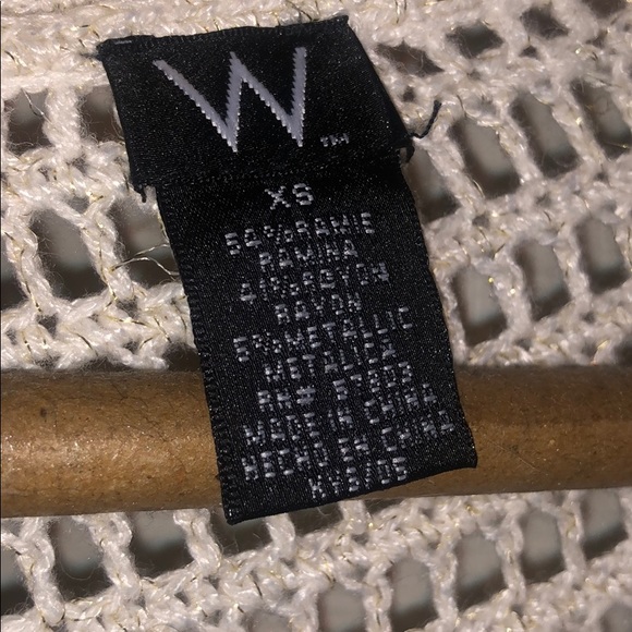 White Knit Cropped Sweater - Picture 2 of 2